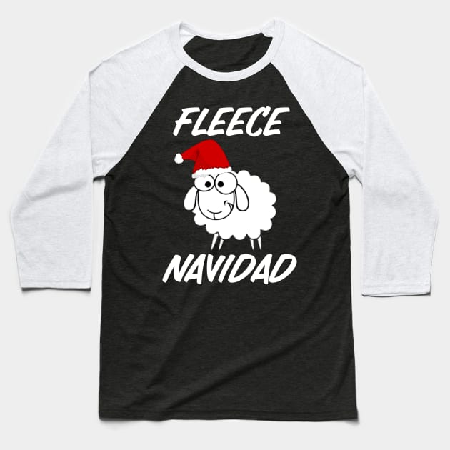 Fleece Navidad Baseball T-Shirt by Raw Designs LDN